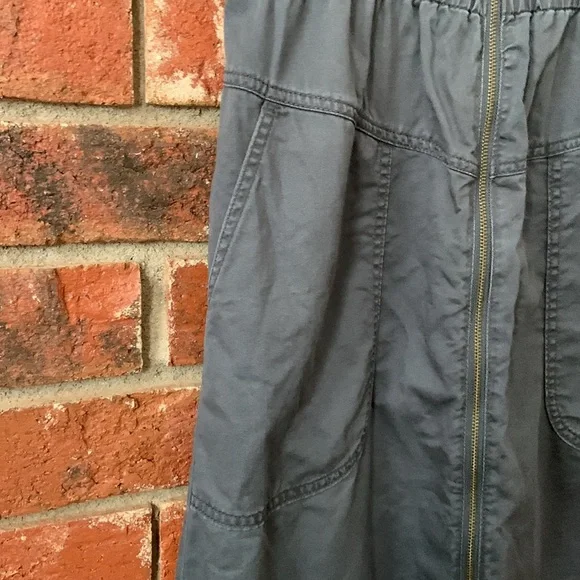 Universal Thread Gray Canvas Zipper Mini Dress - Picture 4 of 6